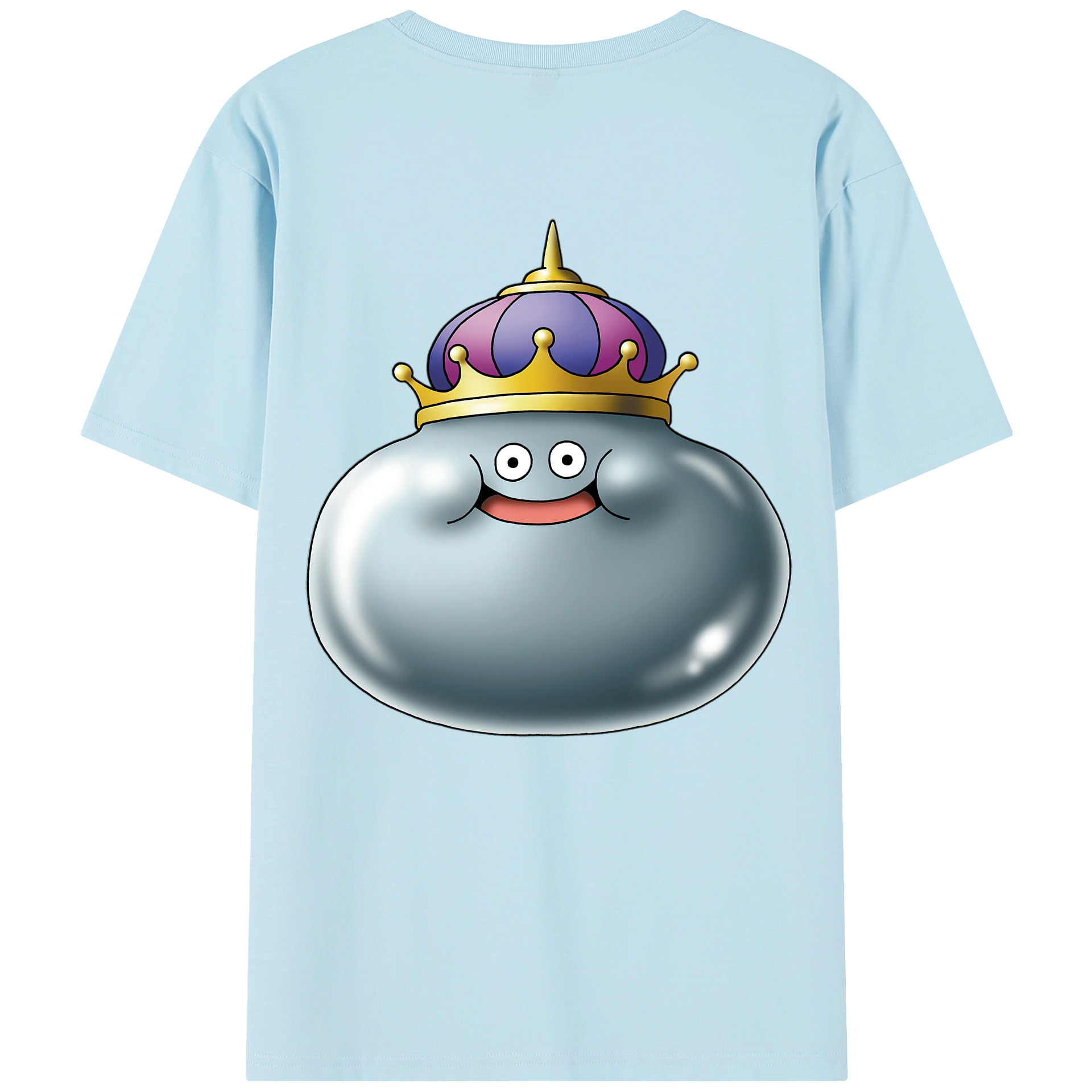 （画像用） ドラゴンクエスト Doragon Kuesuto Dragon Quest 綿100％半袖Tシャツ（背面プリント）